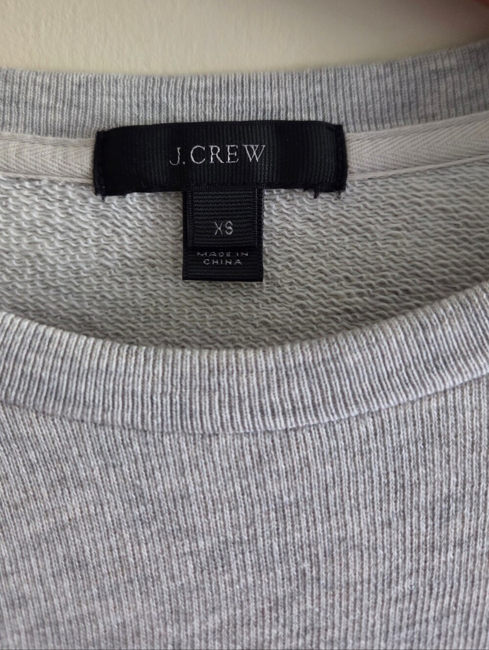 J.Crew Ruffle Hem Sweatshirt XS - Picture 7 of 8
